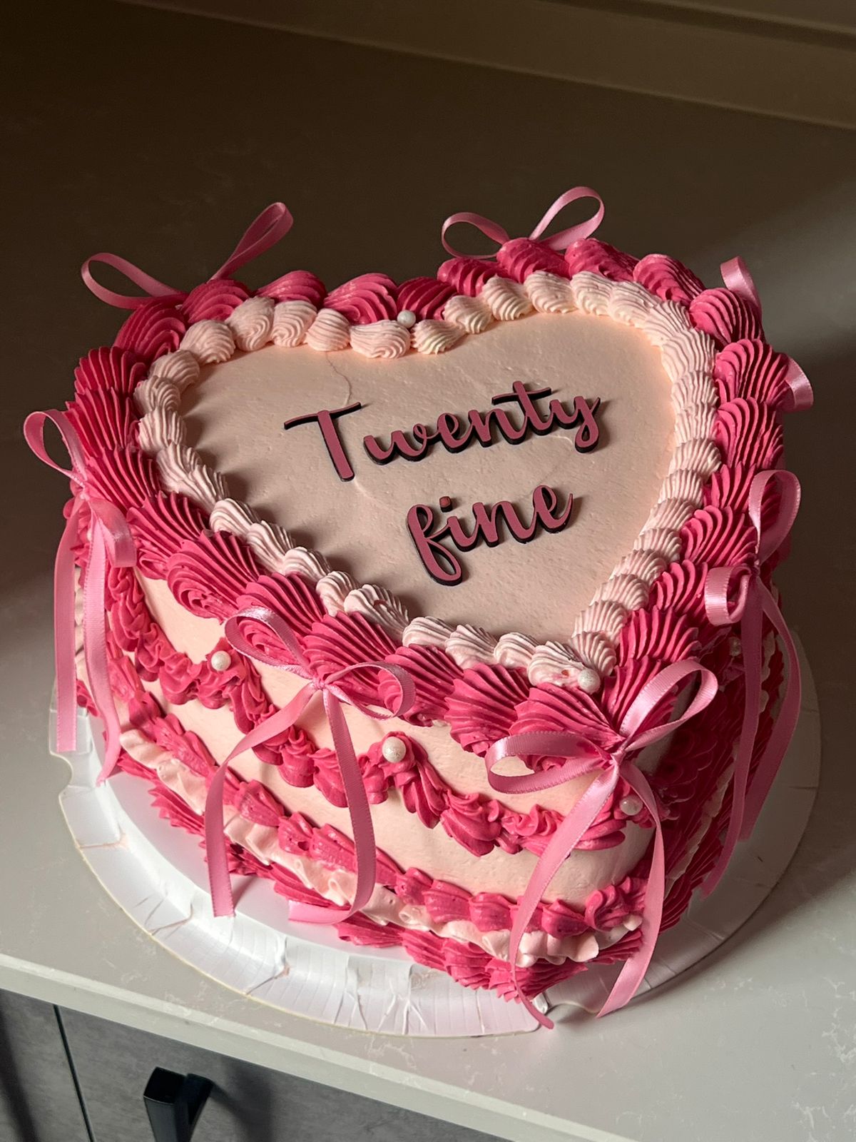 8 Inch Heart Cake